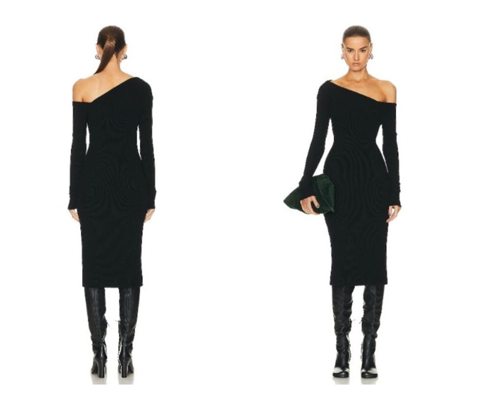 Enza Costa Knit One Shoulder Dress